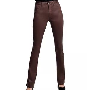 L’AGENCE Selma High Rise Sleek Baby Bootcut Jeans in Dark Mocha Coated